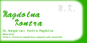 magdolna kontra business card